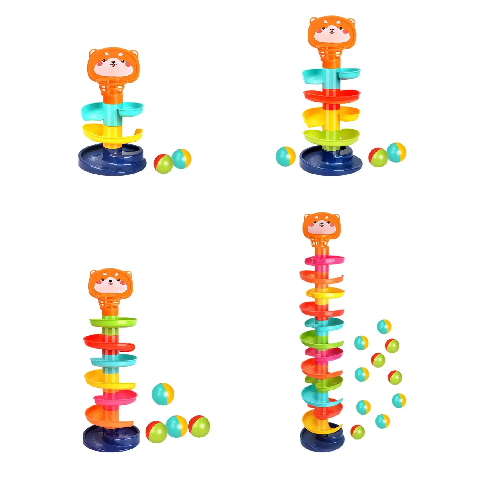 

Ball Run Ramp for Baby, Ball Drop and Rolling Swirling Toy with Balls Ball Rolling Track Toy for Gift Children Party Favors,