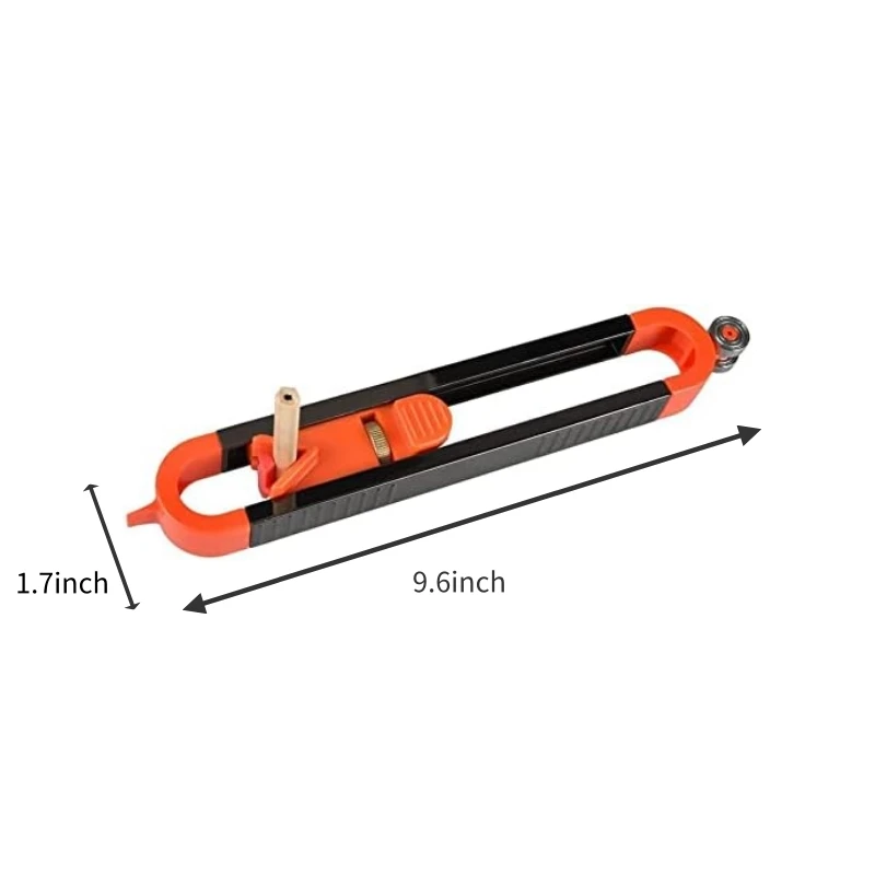 Precise Contour Scribe Tool with Lock for Pencil - Woodworking Edge Corner Measuring Profile Duplicator