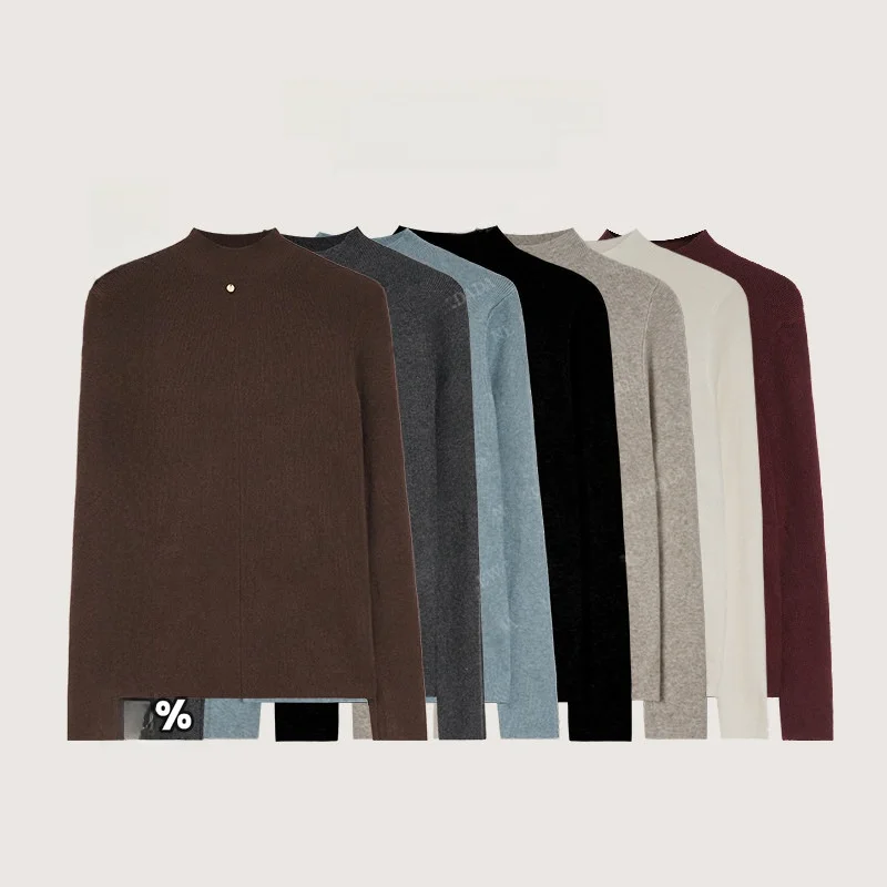 

Новый повседневный тонкий трикотажный свитер Dadada Slim Fit из смесового полиэстера DPM4332 для весны и лета, универсальный базовый топ