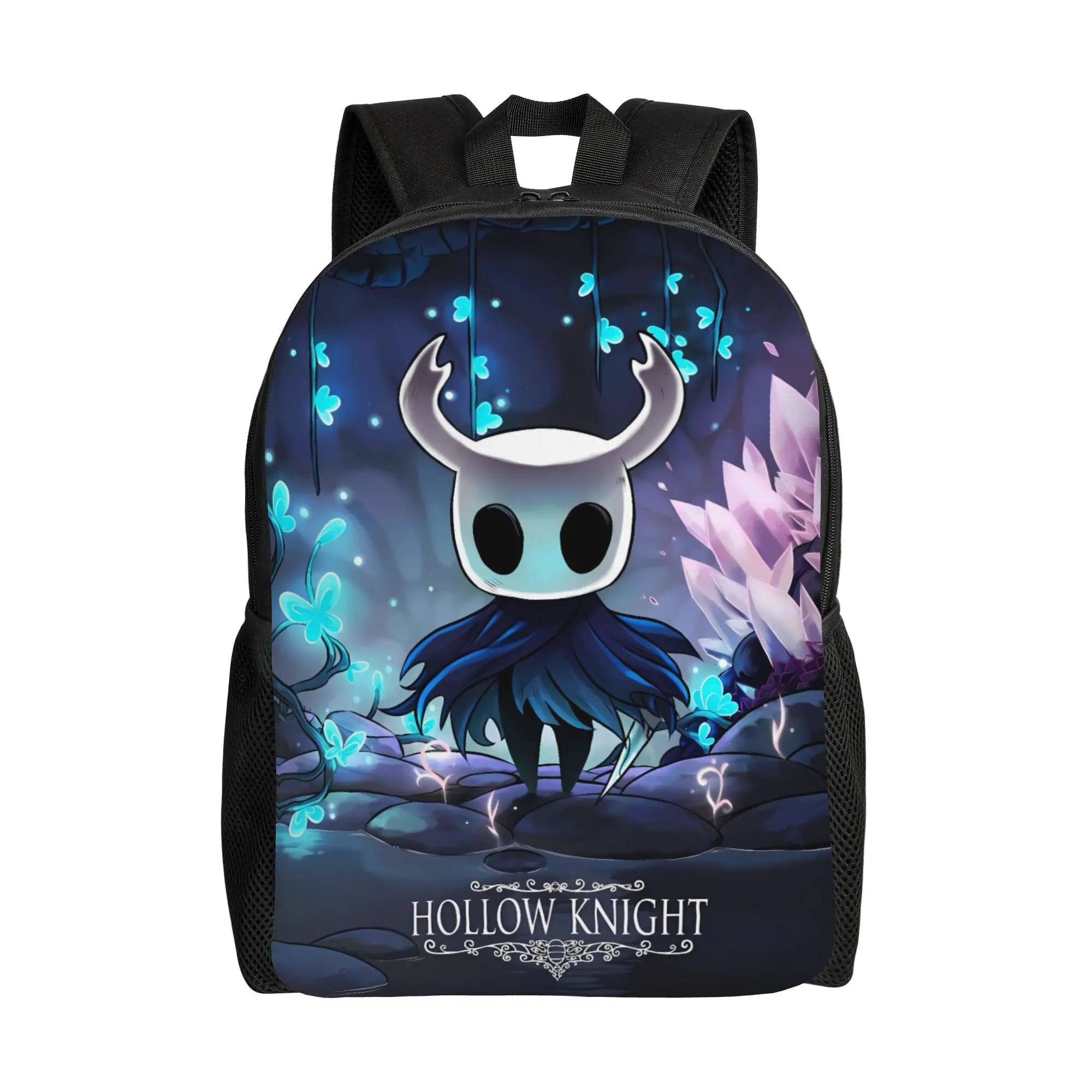 

Рюкзак Game Hollow Knight в стиле аниме, унисекс, дышащий, из полиэстера, элегантный школьный рюкзак, дизайнерский дорожный рюкзак