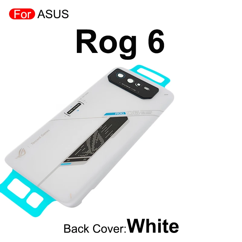 Backcover For Asus ROG Phone 6 Rear Housing Door ROG6 Back Glass Cover with Adhesive Replacement Repair Parts