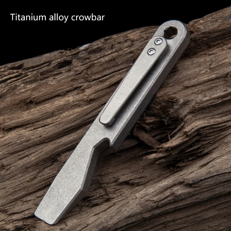 Pry Bar with Keychain Hole Multitool Tool Pocket Tool Pry Bar Bottle Opener Outdoor Tool with Pocket Clip Dropshipping