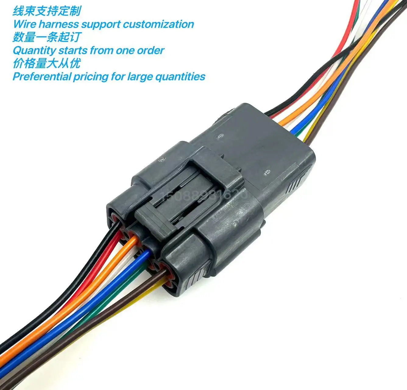 DJ7084-2.2-11-21 connector, car headlight fog lamp harness plug, crankshaft position sensor plug, 6195-0051