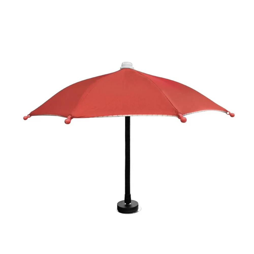 Bending Design Magnetic Phone Umbrella 360° Rotation Non-slip Car Mobile Phone Sunshade Magnetic Base Adjustable