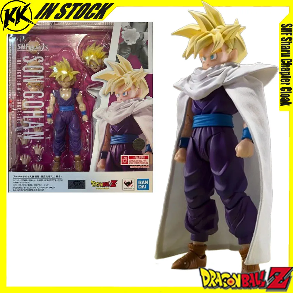 

In Stock SHF Dragon Ball Figure Sharu Chapter Cloak Version Of Boy Sun Gohan Super Saiyan Action Figure Collection Gift Desk Toy