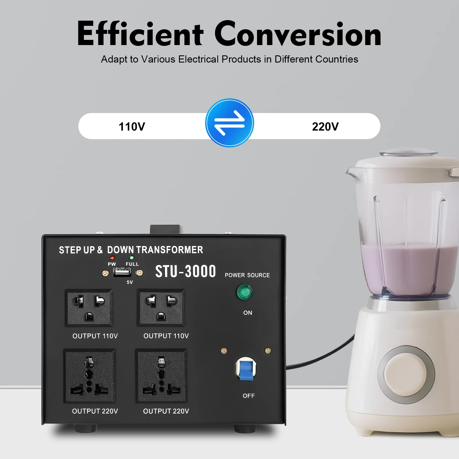 3000 واط محول جهد كهربائي محول 110 فولت إلى 220 فولت/220 فولت إلى 110 فولت التيار المتناوب خطوة لأعلى والتنحي محول للأجهزة المنزلية #2