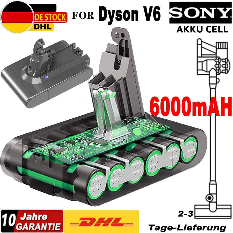 21.6V Akku for Original Dyson V6 Batterie DC58 DC59 SV03 SV05 DC62 Animal DC72 FR DE RU