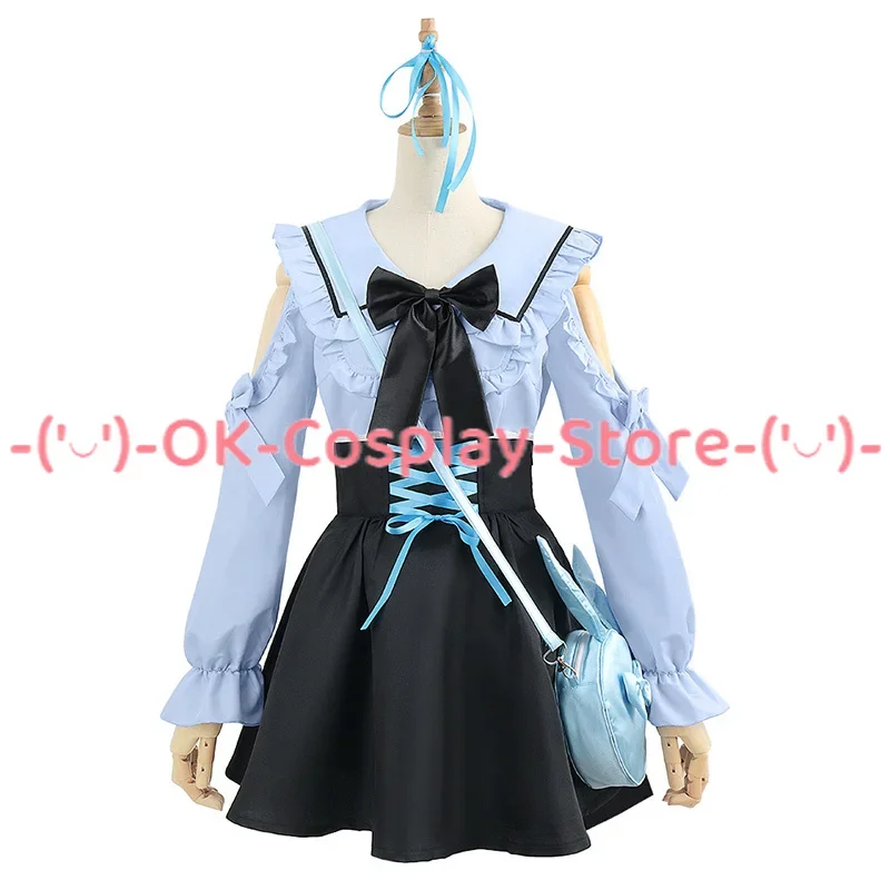 Vtuber Tsukino Mito Cosplay Kostuums YouTuber Leuk Pak Top Rokken Tas JK Schooluniformen Halloween Outfits Custom Made