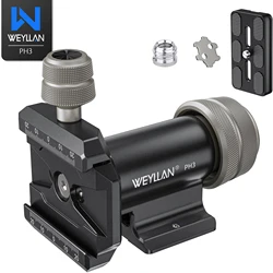 WEYLLAN Mono Gimbal Head con Arca Swiss piastra a sgancio rapido per fotocamera monopiede treppiede teleobiettivo lungo PH3 carico massimo 10kg