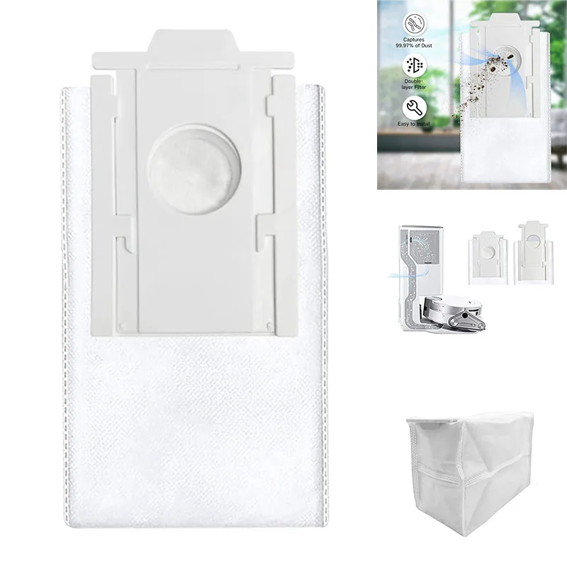 أكياس الغبار البديلة لهاتف soumy Bot ، Bot Jet ، Bot Jet ، مكنسة روبوت AI + ، محطة نظيفة ، أجزاء الملحقات