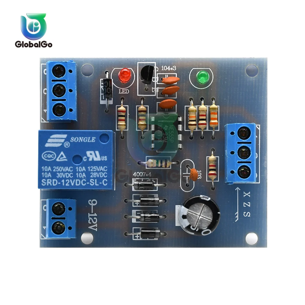 9V-12V Liquid Water Level Controller Sensor Automatic Pumping Drainage Water Level Detection Water Pump Control Circuit Board