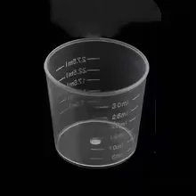 20/100Pcs Disposable Clear Plastic Measuring Cups Liquid Container for Epoxy Resin DIY Jewelry Silicone Mold Making