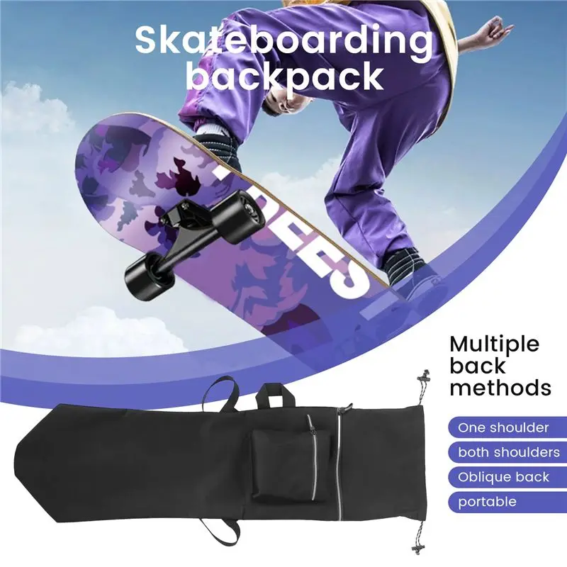 

【New User-Coupon!】Double Rocker Skateboard Backpack Land Surfboard Bag Longboard Bag Skateboard Carry Bag Accessories