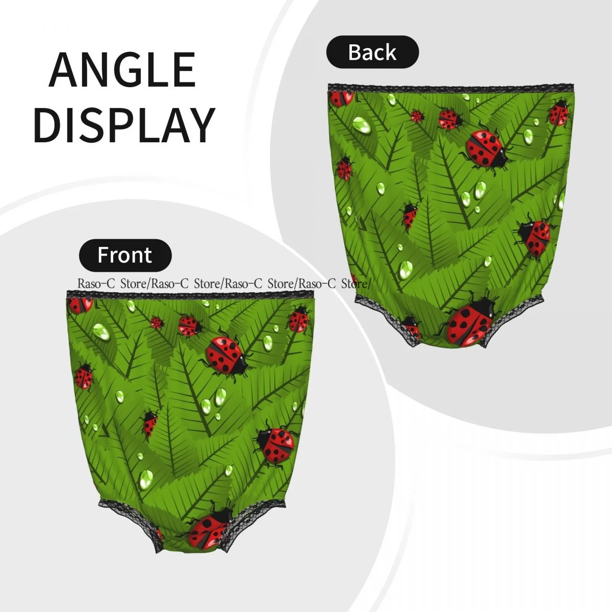 Funny Grandma Underwear Spring Leaves And Beetle Ladybug Casual Prank Presents