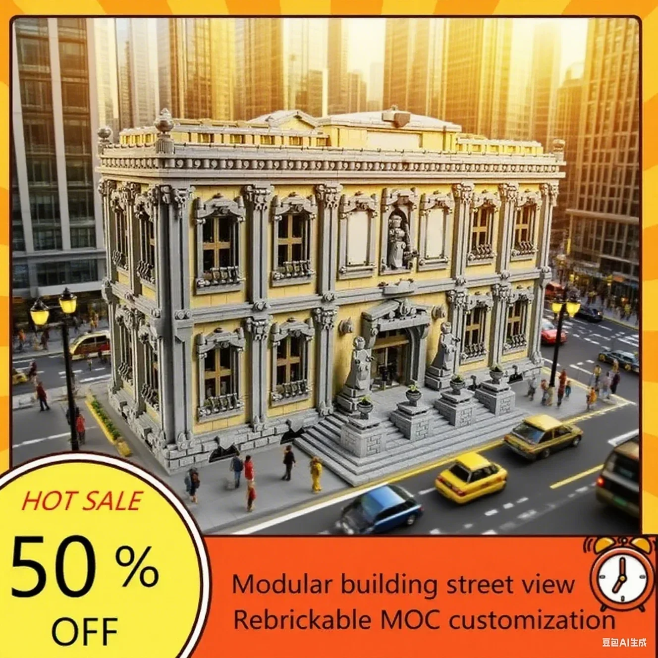 13861PCS Space War Military MOC Model Custom Puzzle Court House MOD Architecture DIY Holiday Assembly Toy Educational Gift