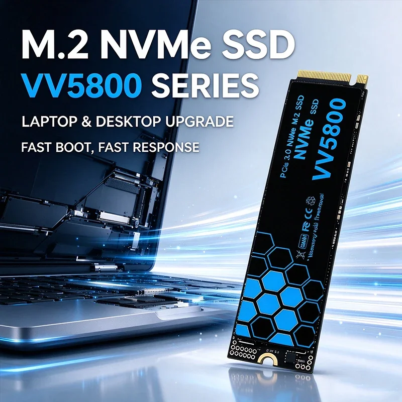New VV5800 M.2 NVMe SSD 4TB 500GB 1TB 2TB PCIe 3.0 High Performance Internal Drive Storage Upgrade For Computer Desktop Laptop