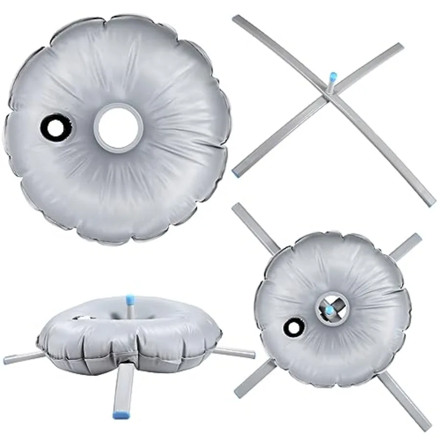

Blulu Sets Feather Flag Base Foldable Flag Stand Base with Water Bag Cross Metal Pole Stand Fits with a 0.65'' Inner Diameter f