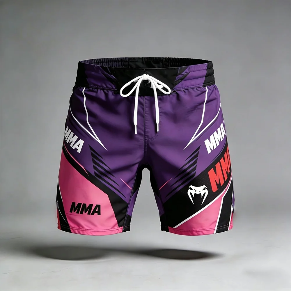 2026 New MMA Summer Fighting Night Octagonal Cage Boxing Quick Drying Breathable Shorts Men's/Kids Fashion Event Sports Shorts ﻿