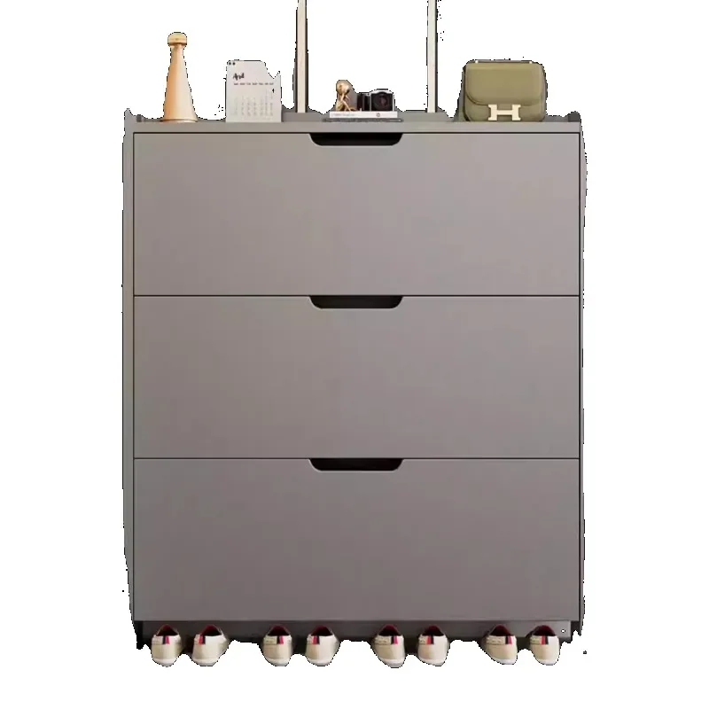 

Tipping bucket shoe cabinet, large-capacity entrance at the door of the home, integrated simple shoe rack