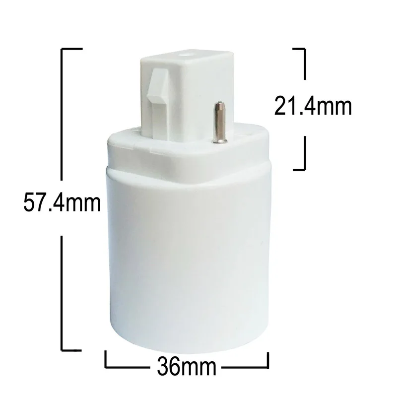 5PCS G24 Lamp Holder Converter E27 G24 Base Converter to E27 Base Lamp Holder 2-pin 4-pin  Long  Pin Short Pin