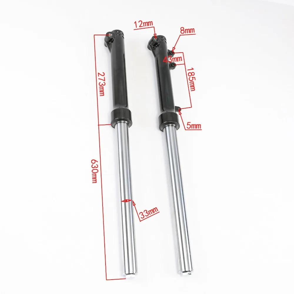 630mm Front Forks Shock Suspension for Dirt Pit Bike 50cc 70cc 90cc 110cc Postie