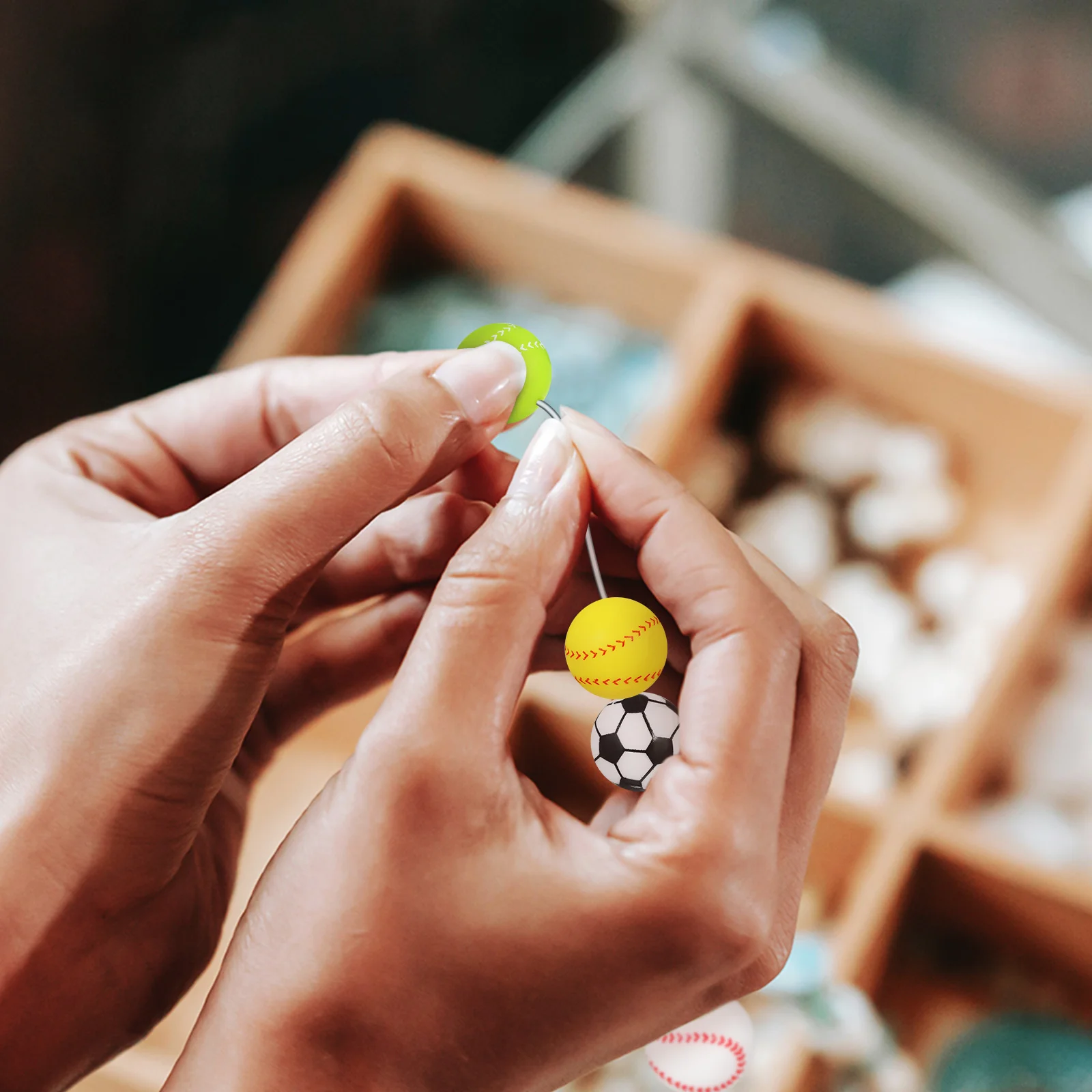 30 Pcs Silicone Bead Bracelet Beads Round Making Spacers for Jewelry Charm Bracelets Silica Gel Diy Loose Travel