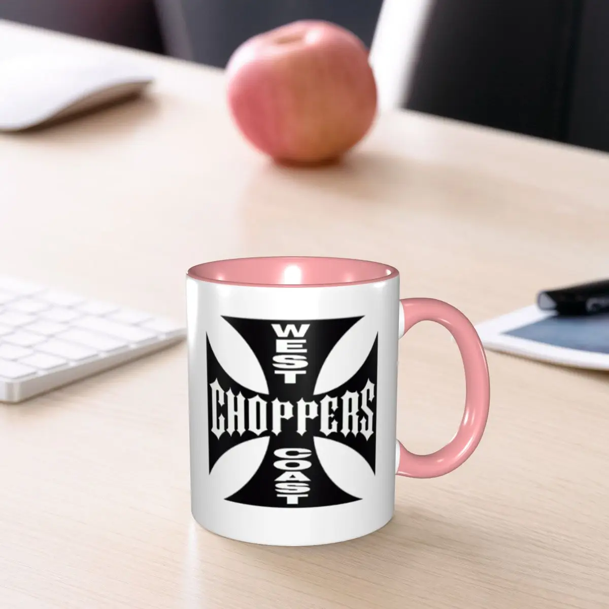 Personalized West Coast Iron Cross Choppers Mug Funny Ceramic Coffee Cups Tea Mugs Milk Cup Drinkware Gift for Friends