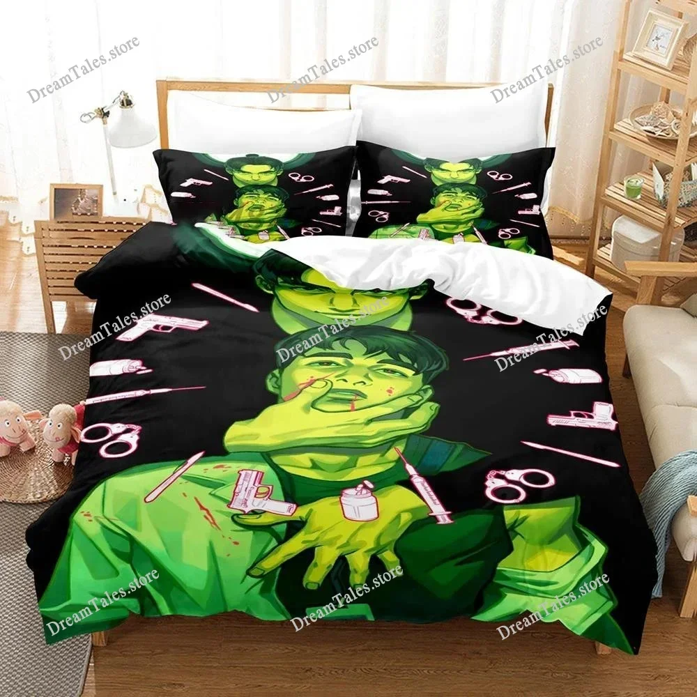 

Bedding Set KinnPorsche Mileapo Single Twin Full Queen King Size Bed Set Aldult Kid Bedroom Duvetcover Sets Bed Sheet Set 2025