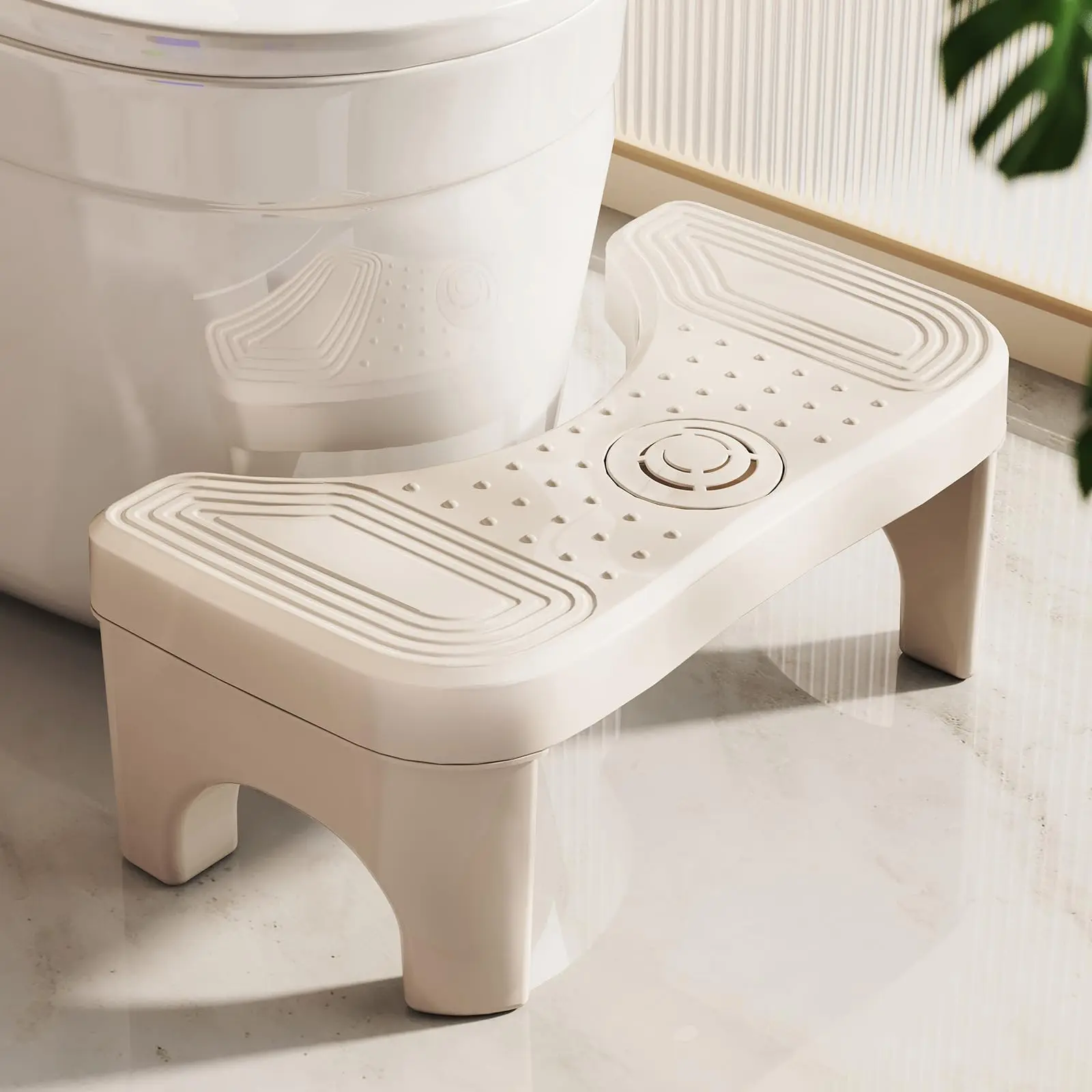 

Squat Toilet Stool, Portable Bathroom Stool for Adults, 7-Inch Poop Stool, Toilet Foot Rest, Non-Slip Foot Stool, Bathroom