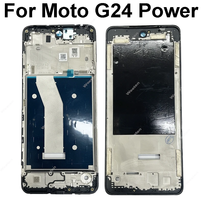 LCD Screen Middle Frame LCD Plate Panel Frame Housing Cover For Motorola Moto G04 G05 G14 G24 G24 G34 G54 G84 G15 G35 G45 Power