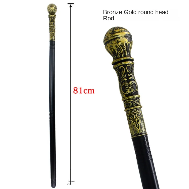 ฮาโลวีน Props คอสเพลย์อียิปต์ Pharaoh Scepter จำลอง Stage ของเล่น King Wizard 'S Scepter Masquerade Ball