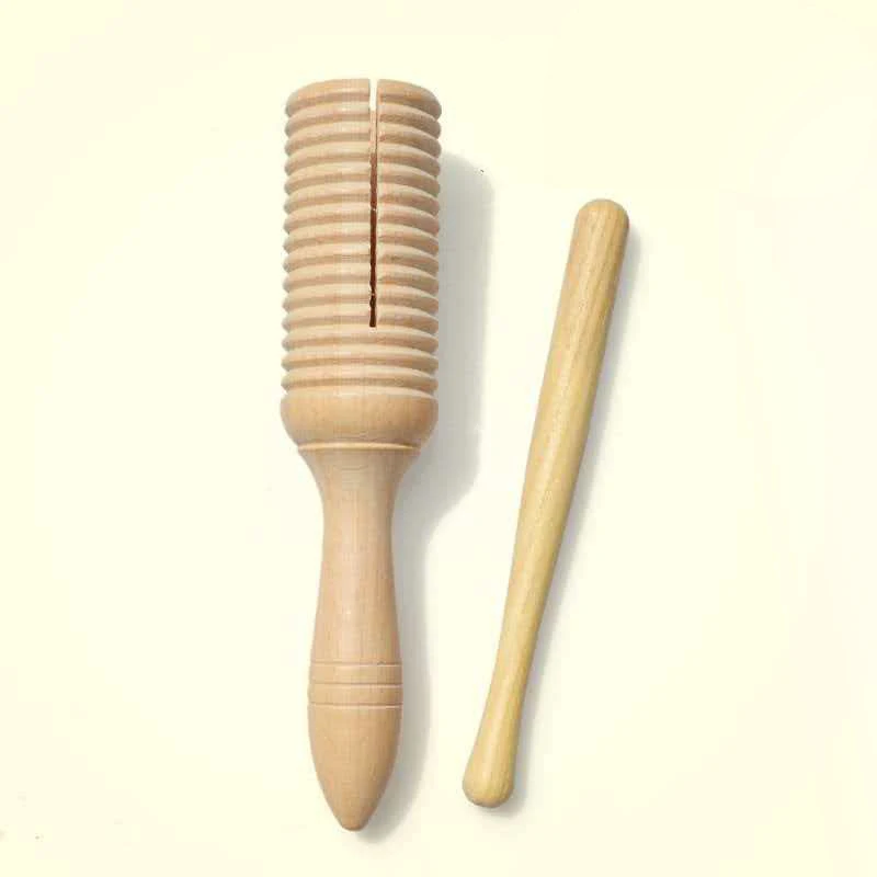 

Guiro Percussion Musical Instruments Wooden Rhythm Stick Scrapers Educational Toys For Kids Adults Birthday Party Favors Gifts