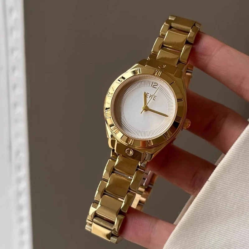 2025 waterproof quartz watch birthday gift light luxury cold wind classic trend women's watch elegant and simple