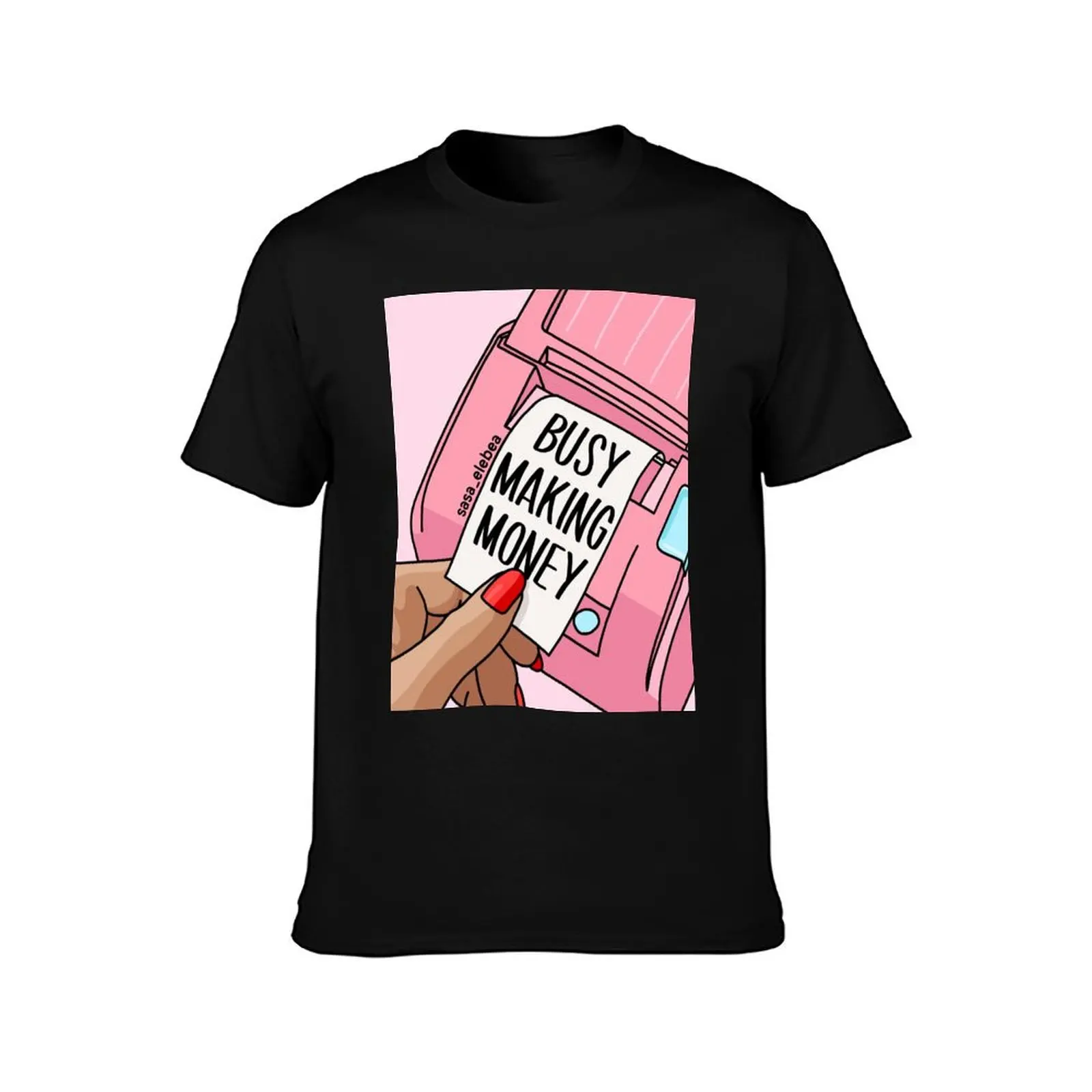 Making money by Sasa Elebea T-Shirt Casual Loose Fit Short Sleeve T-Shirt