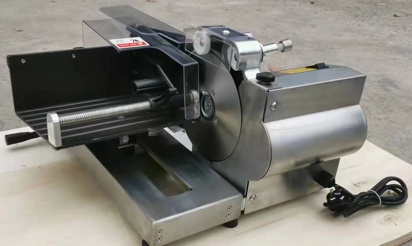 수동 두께 조정 상업용 빵 절단기, 소형 토스터기 슬라이서, 220V, 5-40mm