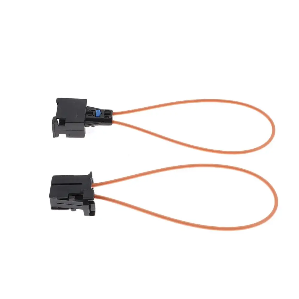 

2pcs Car Accessories Black Fiber Optic Test Loop ABS Orange Bypass Loop Male and Female Diagnostic Device Tool for BMW