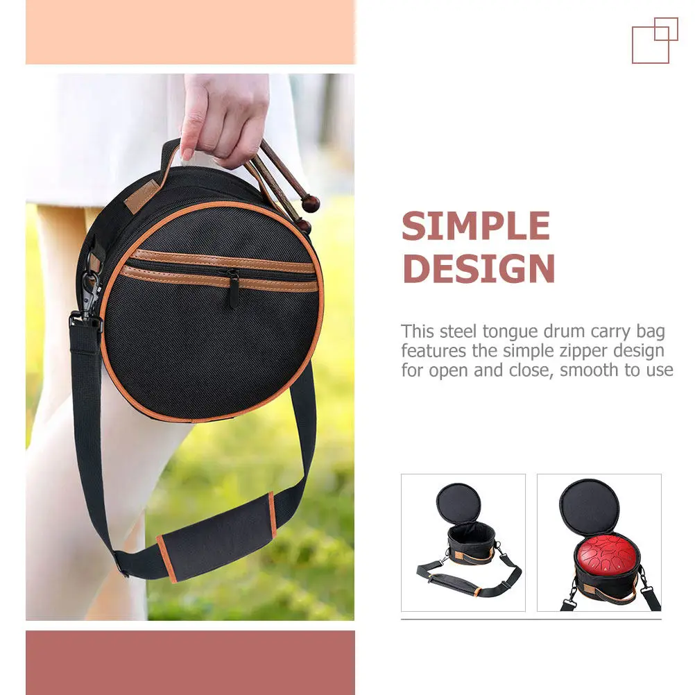 Steel Tongue Drum Bag – Durable Carry Pouch with Adjustable Strap & Sturdy Handle for Easy Transport