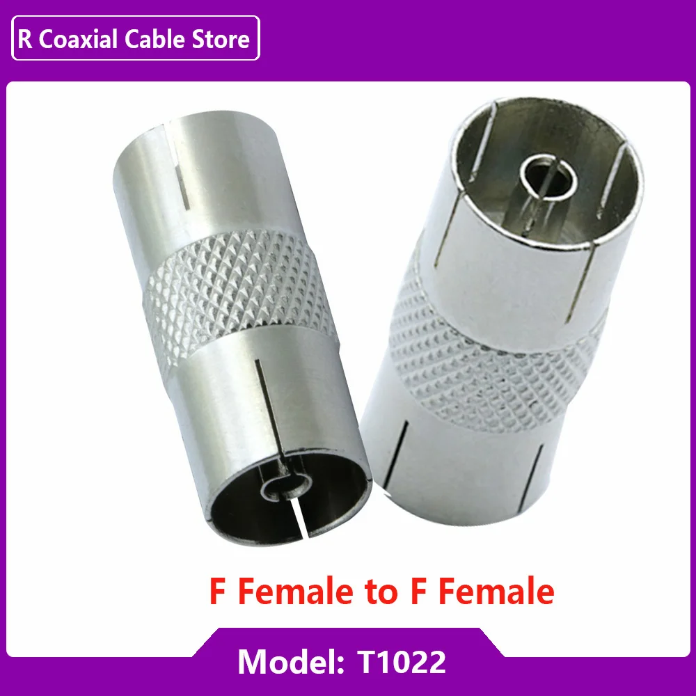 1PC/3PCS/5PCS/8PCS lot TV Female to Female Male Adapter TV Cable Dual-Pass Straight TV Male to TV Male For Antenna