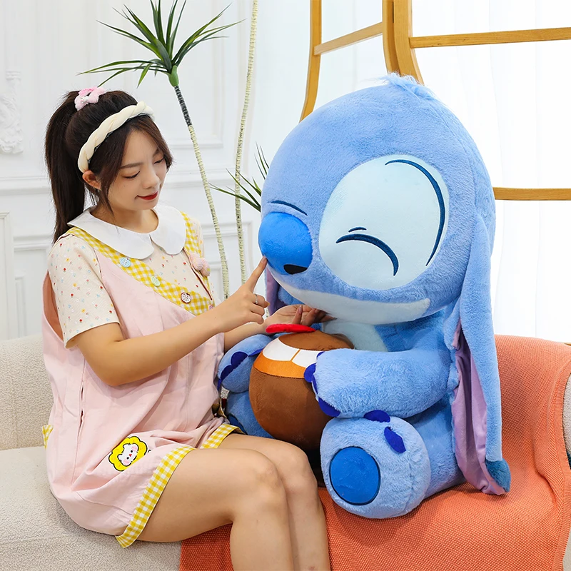 

Disney 30-70 см Лило и Стич милые мультяшные куклы игрушки аниме мягкие куклы подушка успокаивающие игрушки украшения на день рождения игрушки для девочек