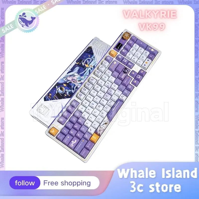 

VALKYRIE VK99 3 Modes Mechanical Keyboards Wireless Gamer Keyboards Bluetooth Keyboards Custom Hot Swap RGB Gaming Keyboards