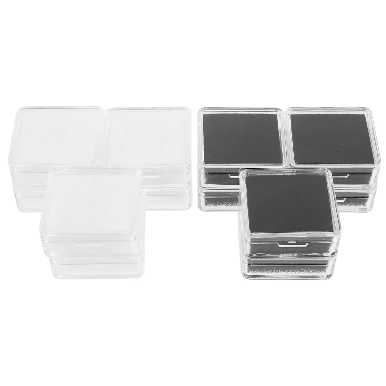 

12Pcs Transparent Jewelry Display Box Acrylic Small Gem Holder Case for Necklace Bracelet Earring Retail Presentation Package