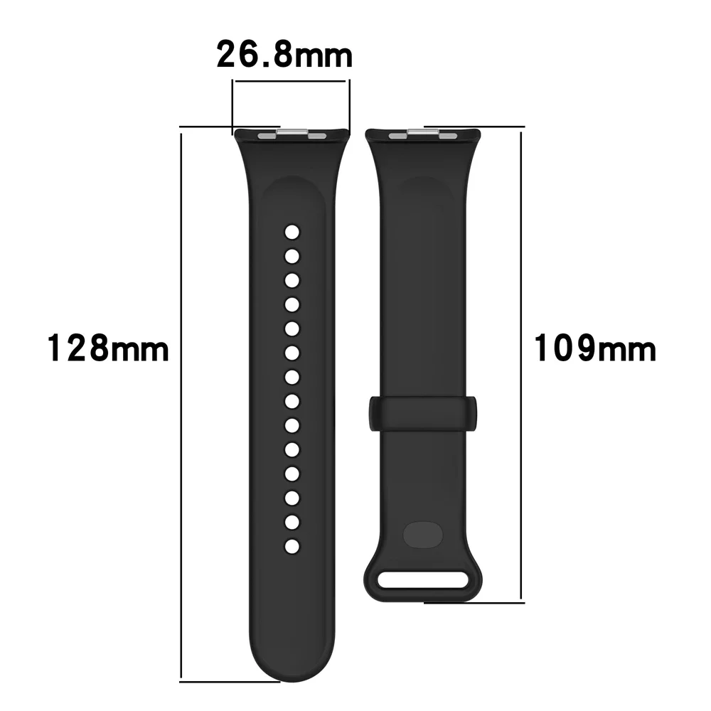 لساعة Xiaomi Band 9pro 8pro Redmi Watch 4 حزام ساعة بإبزيم ملون على شكل فراشة مطاطية بديلة لسوار المعصم من مادة TPU الرياضية