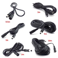 DC 12V Extension Power Cable 2.1mm*5.5mm Extend Electrical Wire 0.5m 1m 2m 3m 5m 10m Power Cord For CCTV Camera Router LED Strip