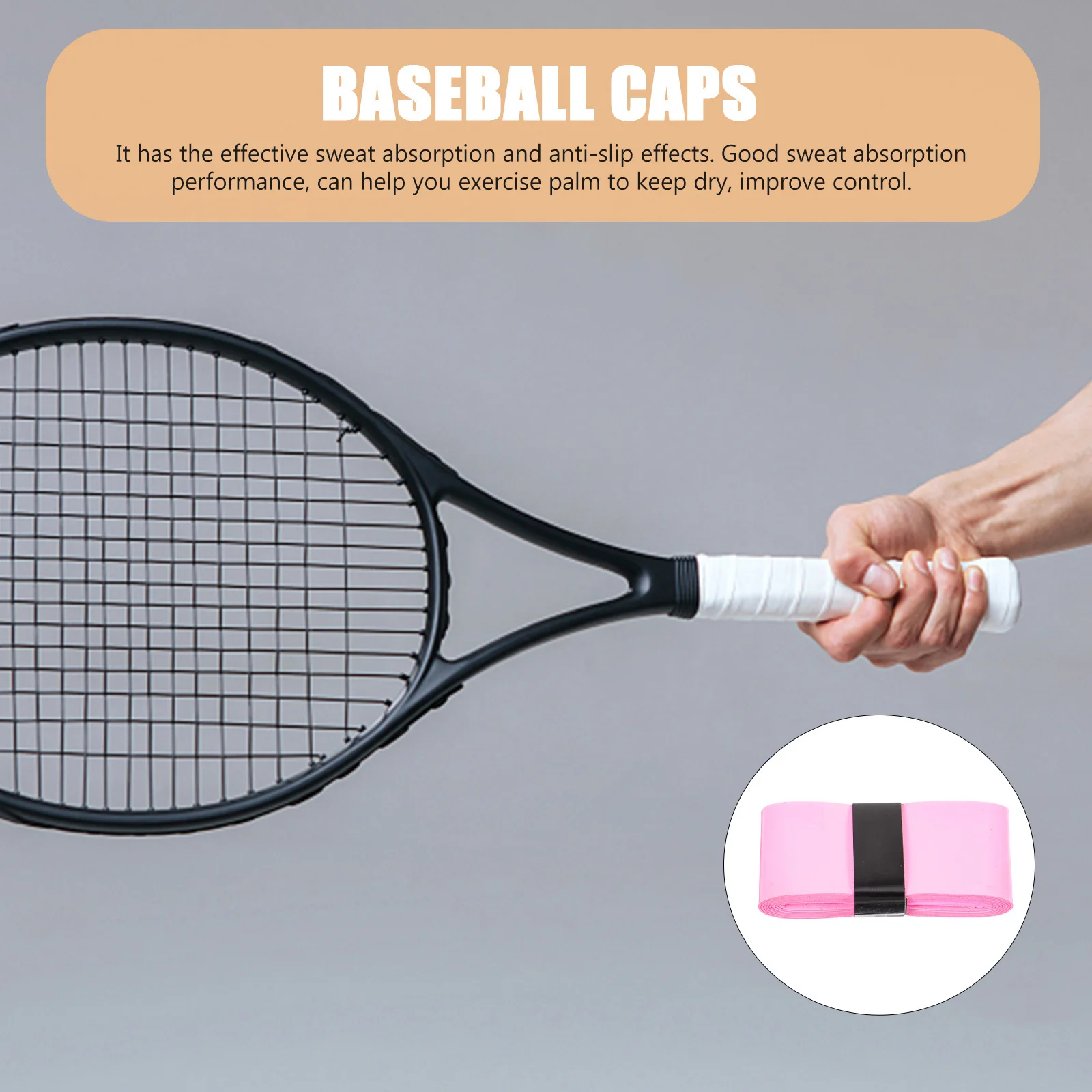 1 زوج المضادة للانزلاق مضرب شريط لحام Pu لمط العصابة ل تنس الريشة الصيد رود مقبض التفاف إكسسوارات رياضية