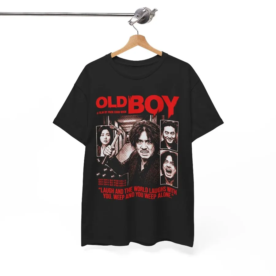 Oldboy Movie Poster T-Shirt | Park Chan-Wook Cult Film Tee Four season popular unisex cotton T-shirt