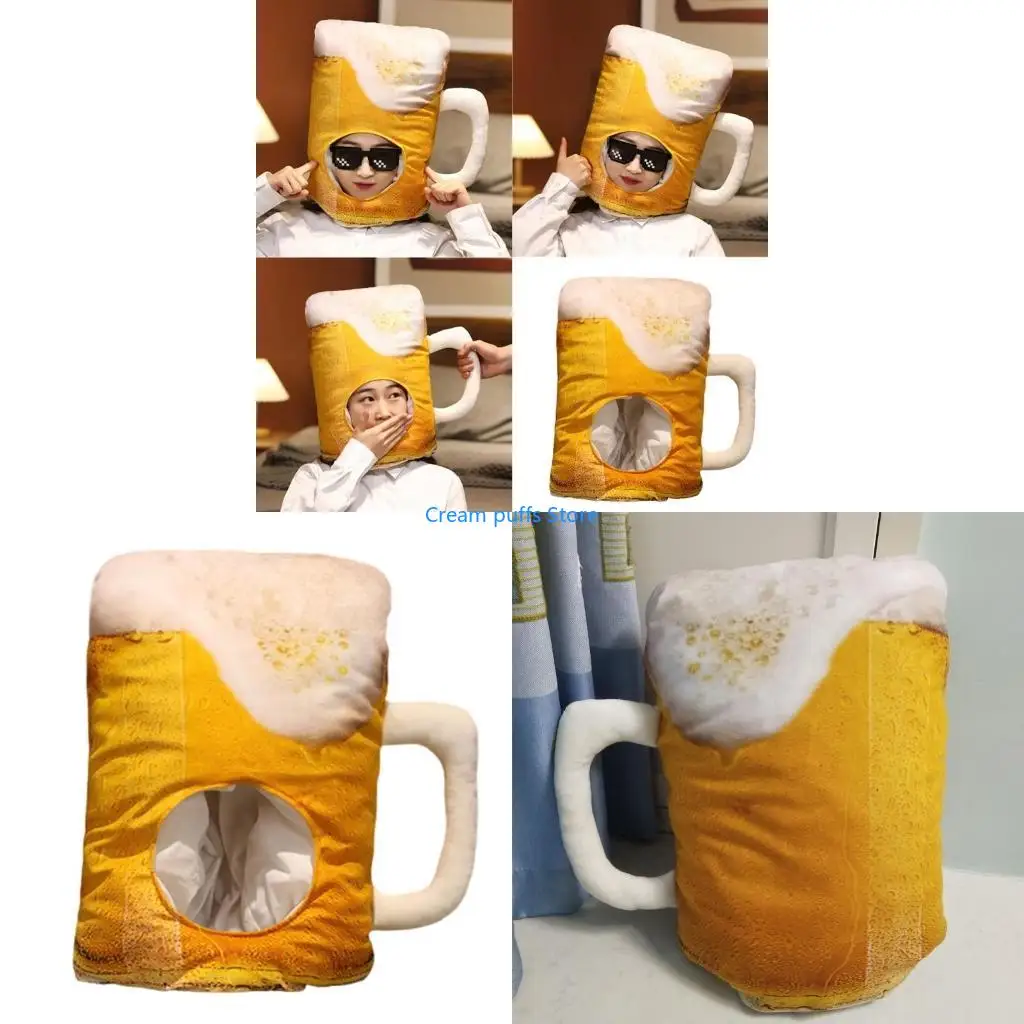 

50LE Fashion Beer Mug Hat for Boys Girl Adult Holiday Headgear Party Costume Headwear