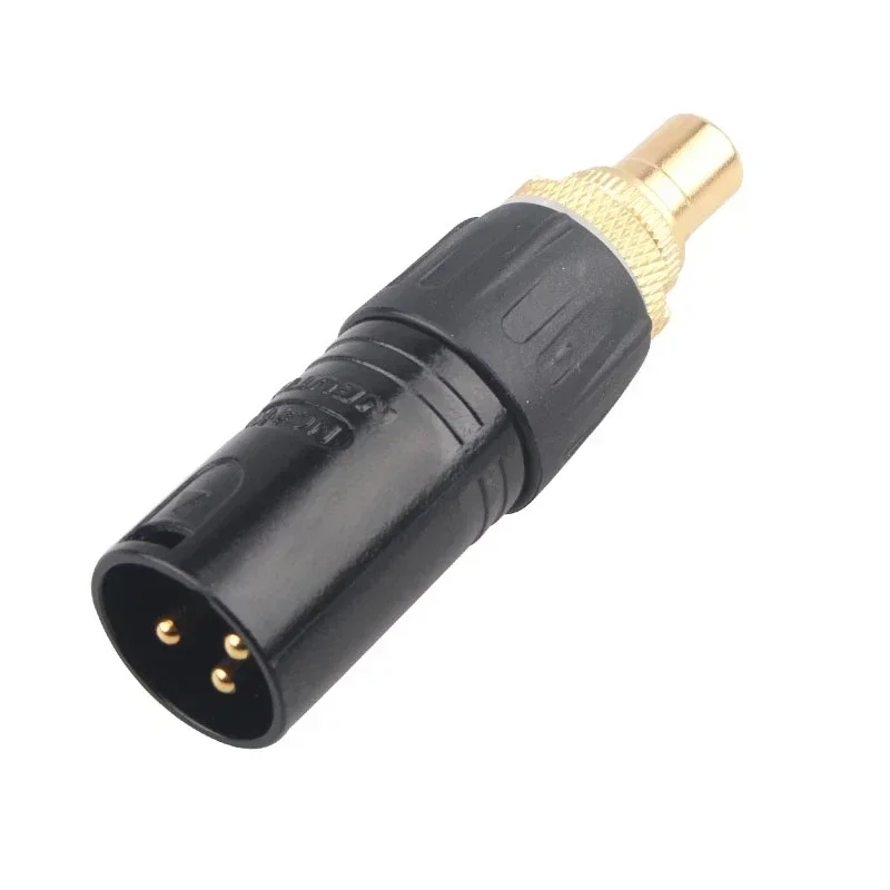 Conector de audio de alta fidelidad RCA a XLR macho hembra enchufes conectores chapados en oro