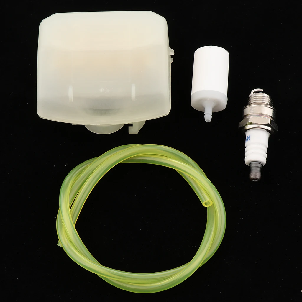 

Lawn Mower Tune Up Kits Multicolor Air Filter Fuel Hose Spark Plug Set for Gas Chainsaw Maintenance