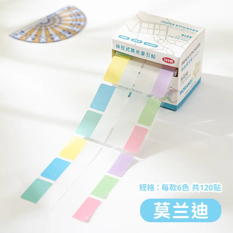 Message Note Sticker Pull-out Pearlescent Index Sticky Label Sticker Student Office Classification Label Sticker