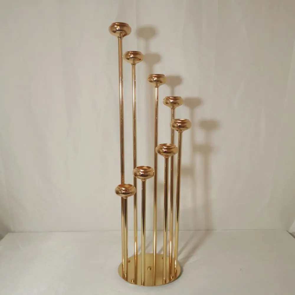 Metal Candle Holder Spiral 5/8 Heads Candelabra Table Center Decor Ornaments Home Wedding Party Decorations
